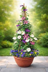 Sat Apr 25 Clematis Trellis Trio 260425131